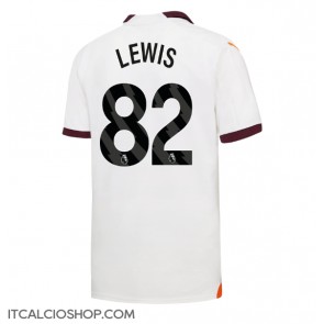 Manchester City Rico Lewis #82 Seconda Maglia 2023-24 Manica Corta